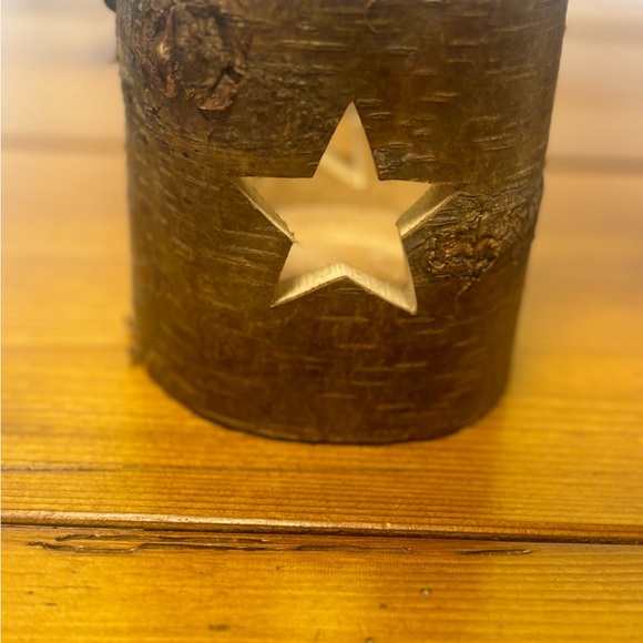 ❤️3/$15🩷Birch Wood Star Tea Light Candle Holder - Picture 2 of 5